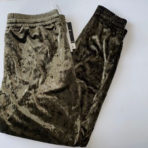 NWT Velvet Pull On Joggers
